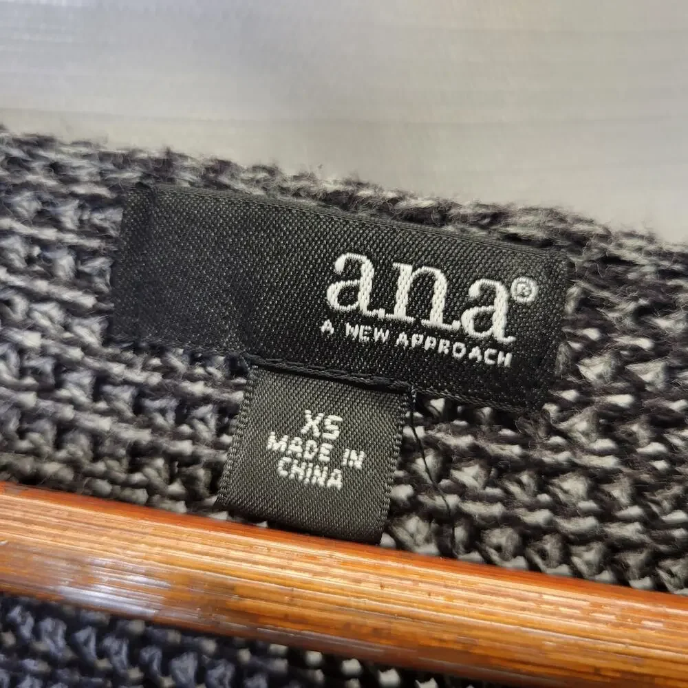 a.n.a. Gray Dolman Long Sleeve Sweater, XS